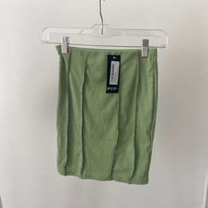 Nasty Gal Green Mini Skirt